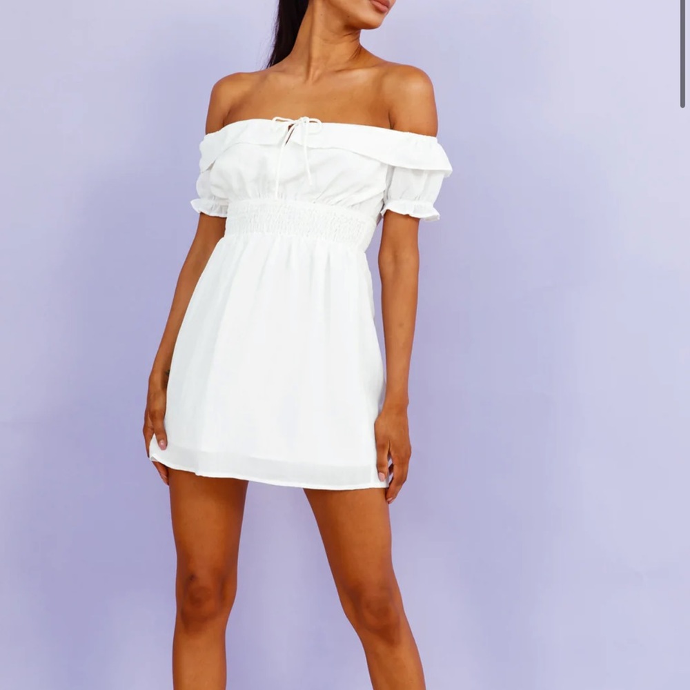 GLOWING WEEKEND DRESS WHITE